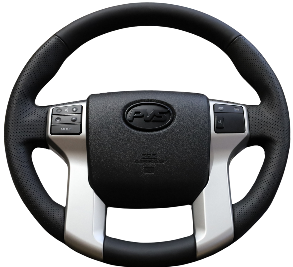 Basic Black Leather With Perforated Sides 150/Tundra Style Steering Wheel Kit **PRE-ORDER FOR JUNE**