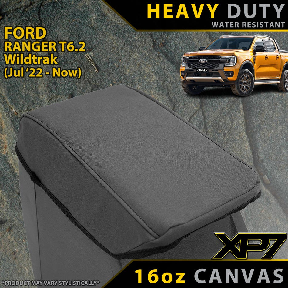 Ford Next-Gen Ranger T6.2 Wildtrak, Wildtrak X & Platinum Heavy Duty XP7 Canvas Console Lid (In Stock)
