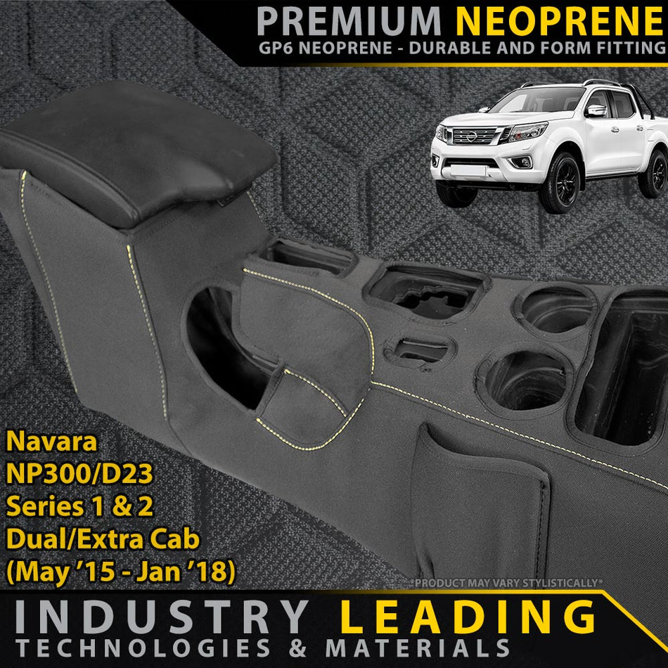 Nissan Navara NP300 Series 1 & 2 Premium Neoprene Console Organiser (Made to Order)