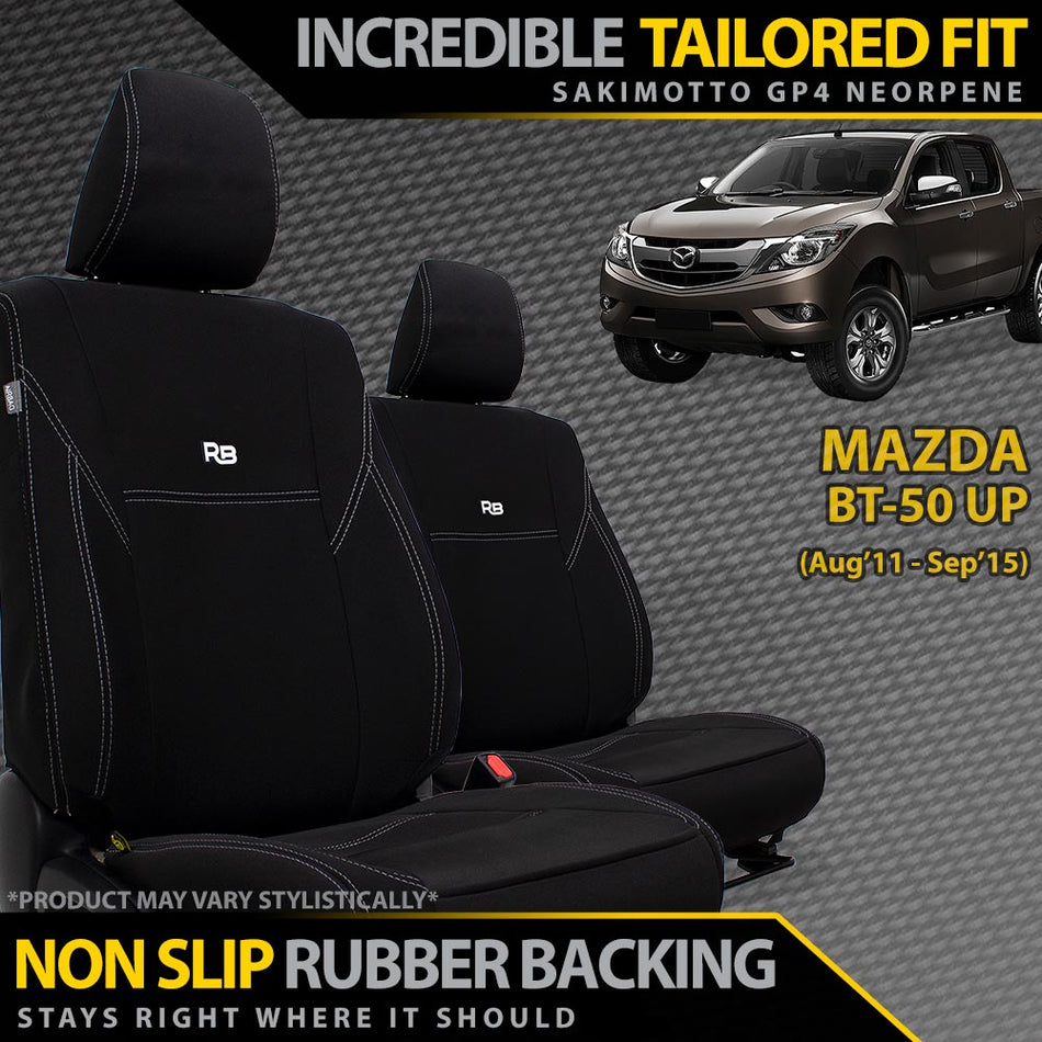 Mazda BT-50 UP Neoprene 2x Front Seat Covers (In Stock)