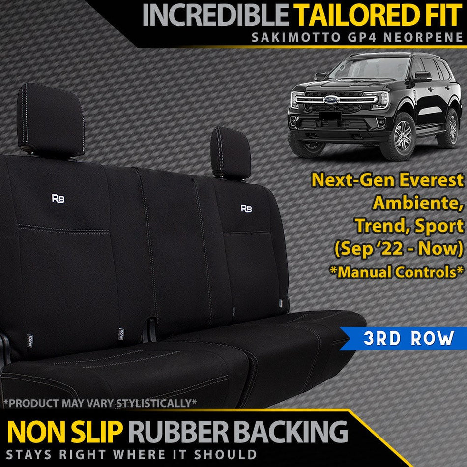 Ford Next-Gen Everest Neoprene 3rd Row Seat Covers (Made to Order)