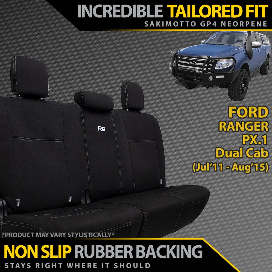 Ford Ranger PX I Neoprene Rear Row Seat Covers (Available)