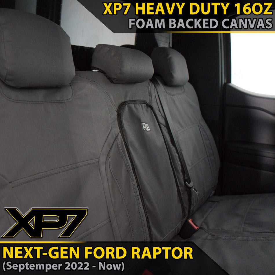 Ford Next-Gen Raptor XP7 Rear Row Seat Covers (Made to Order)