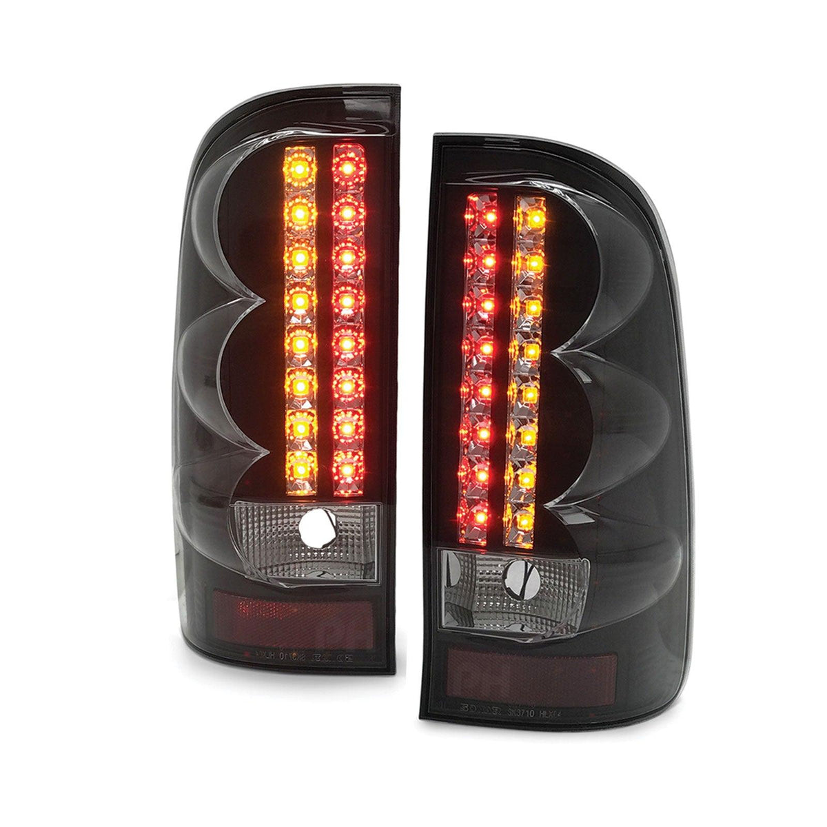 Upgrade Black LED Tail Lights PAIR Fits Toyota Hilux N70 SR5 2005-2014 - 4X4OC™