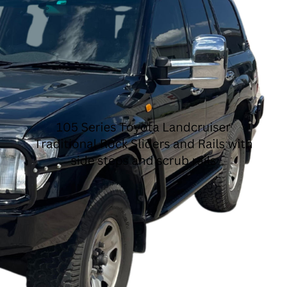 105 Series Toyota Landcruiser Traditional Rock Sliders & Rails
