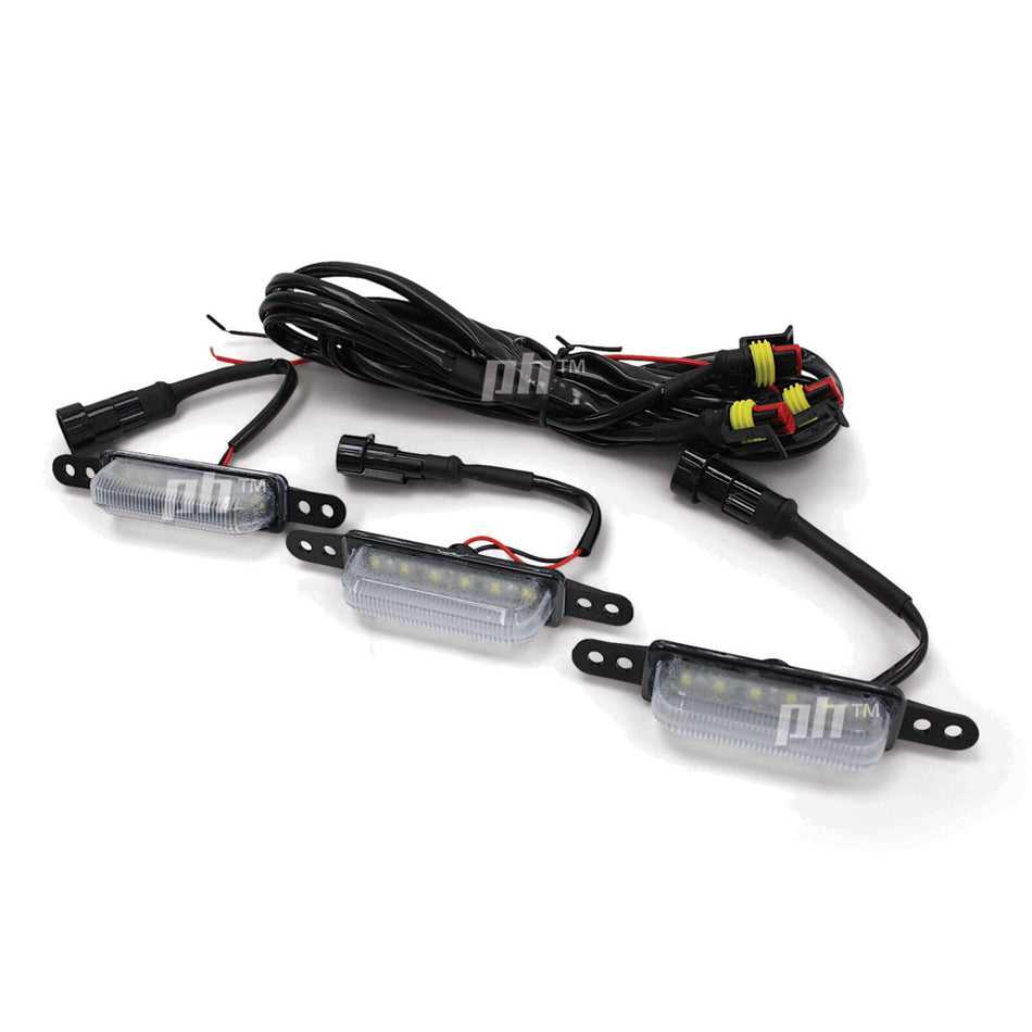 White LED DRL's for F Style Grill fits Ford Ranger Next Gen T9 2022-