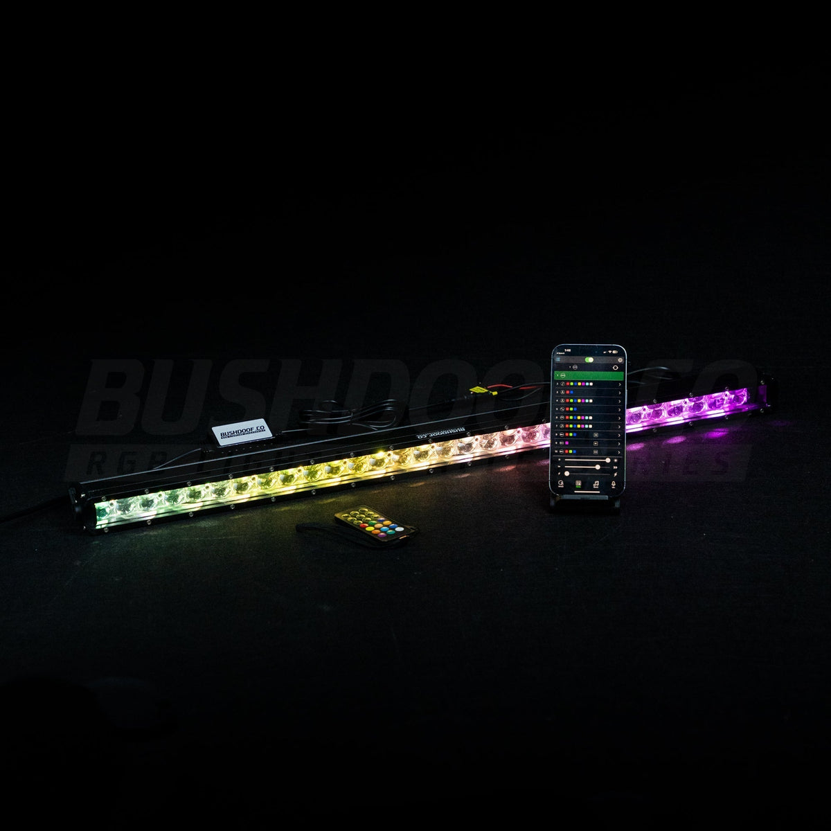 32" RGB Colour Chasing Light Bar - Bushdoof Lighting