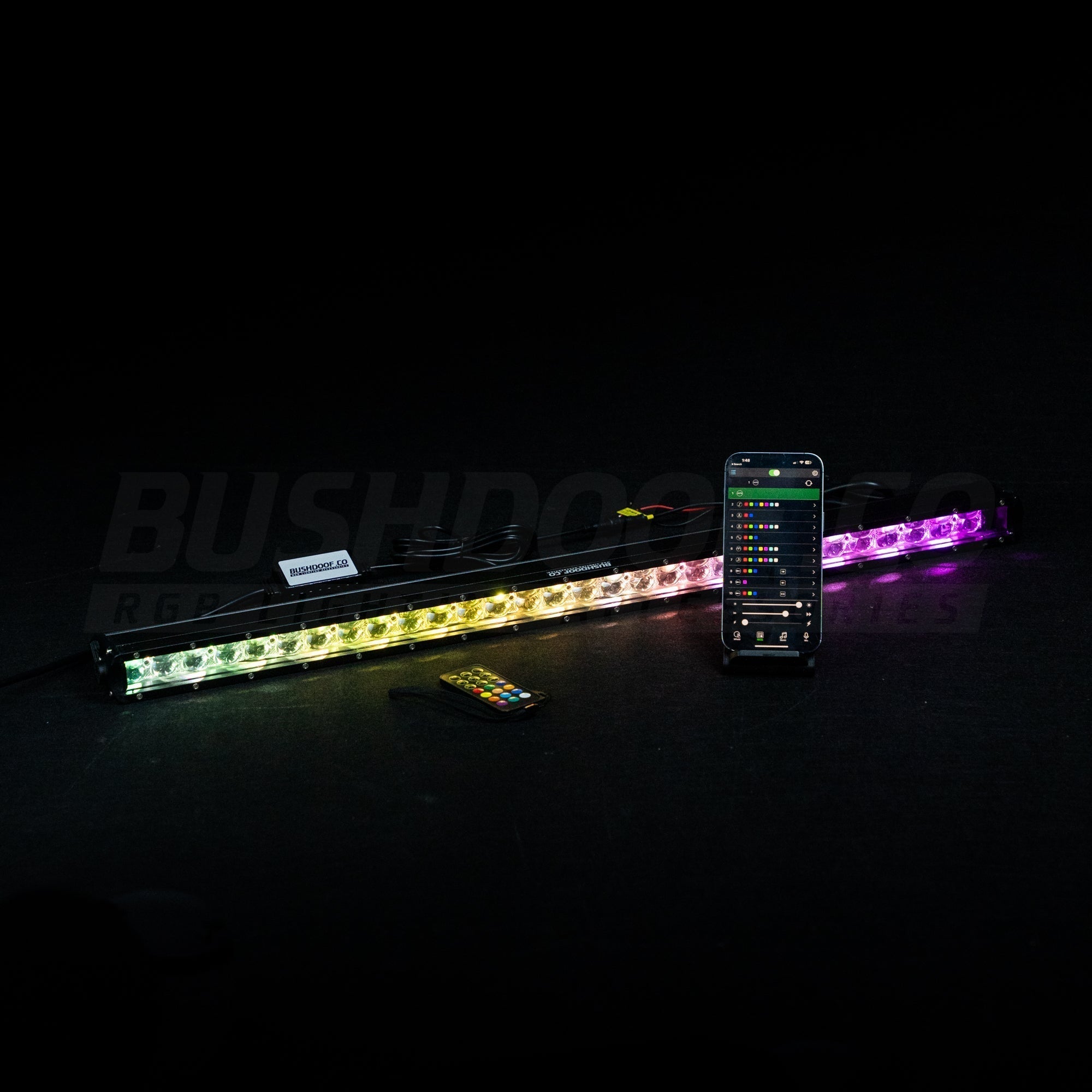 32" RGB Colour Chasing Light Bar - Bushdoof Lighting