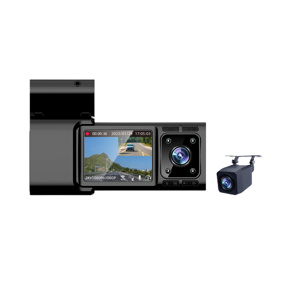 3 Channel 4K Dash Camera