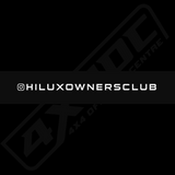 HOC Windscreen Banner (Gloss & Metallic Edition) | Hilux Owners Club