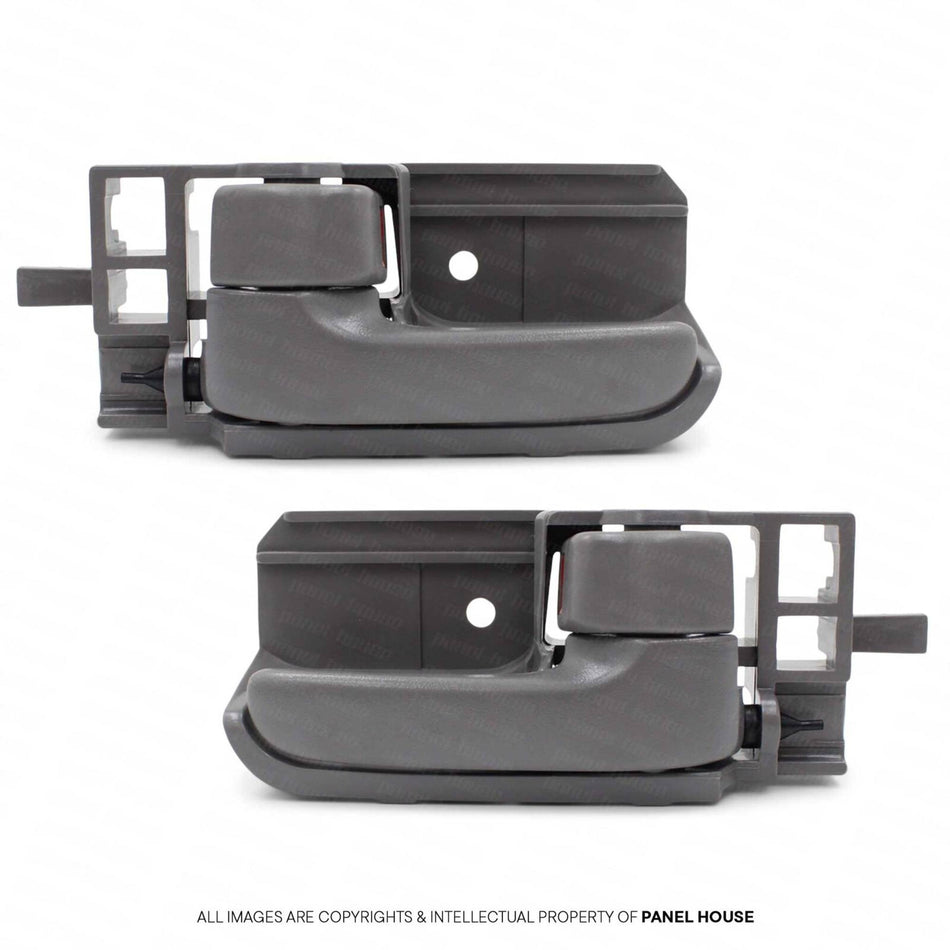 Door Handle Grey Inner PAIR Fits Toyota Hilux N70 2005 - 2015