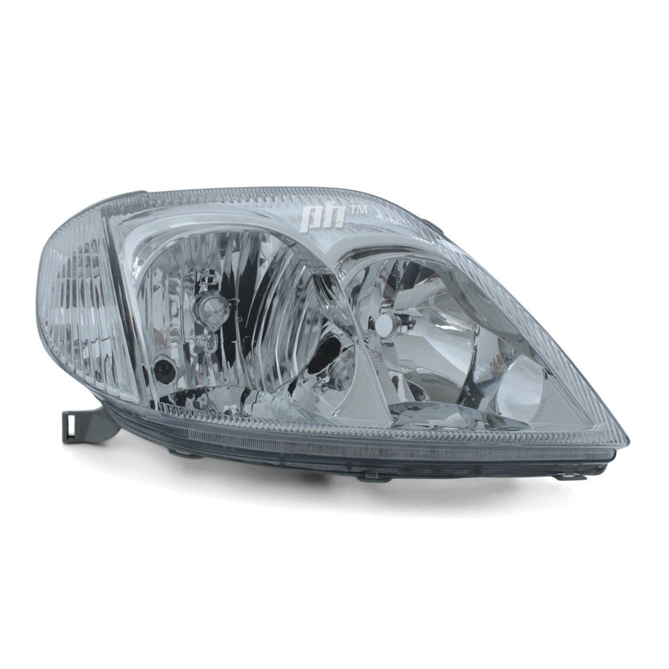 Headlights PAIR fits Toyota Corolla ZZE122 08/2000 - 02/2007 Sedan & Wagon