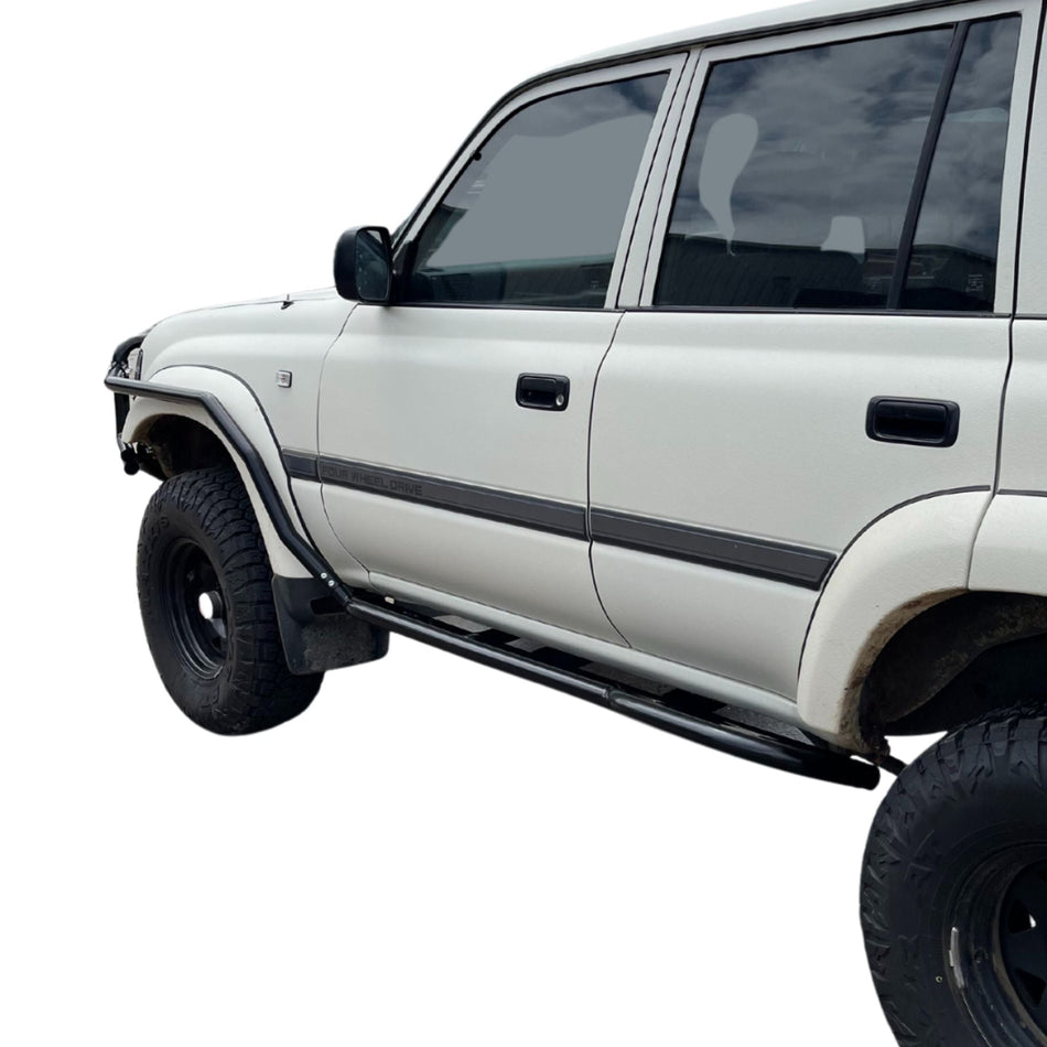 80 Series Toyota Landcruiser Traditional Rock Sliders & Rails