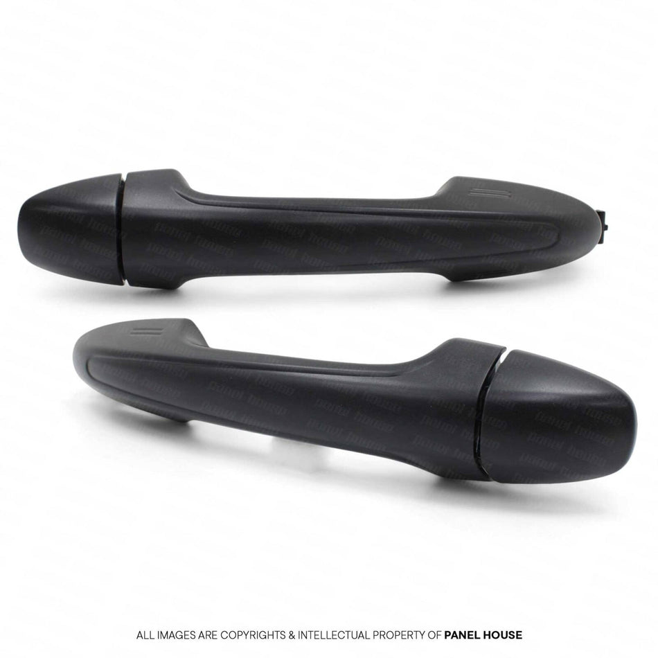 Outer Door Handles Black REAR PAIR Fits Toyota Hilux N80 2015 - 2024 SR TRD ROUGE RUGGED