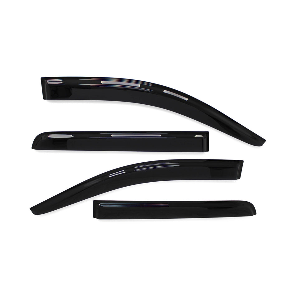 Weather Shield Window Visors SET 4 Piece Fits Nissan Navara NP300 D23 15 - 23
