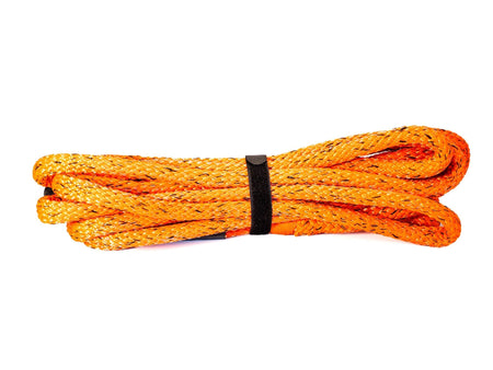 Carbon Winches 24m x 10mm Red Synthetic Rope Spliced with thimble - CWA-ROPE24x10 1