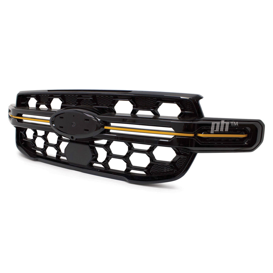 Grill Gloss BLACK Wildtrak Style fits Ford Ranger Next Gen T9 2022-