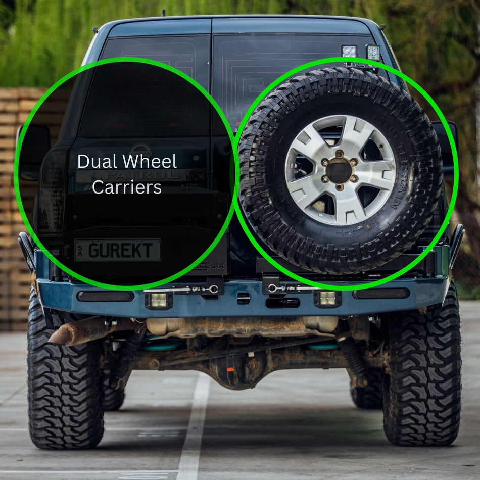 GU Nissan Patrol Dual Wheel Carriers