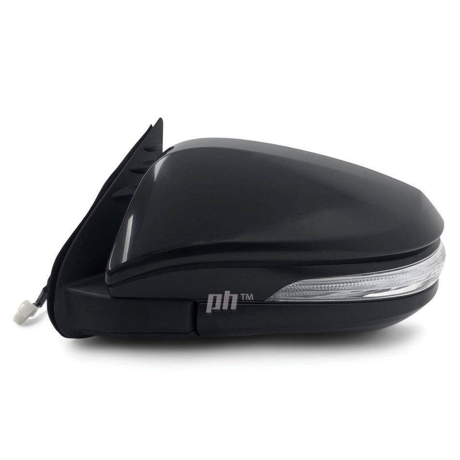 Door Mirrors PAIR Black Electric Auto Fold Fits Toyota Hilux N80 15 - 21 SR5