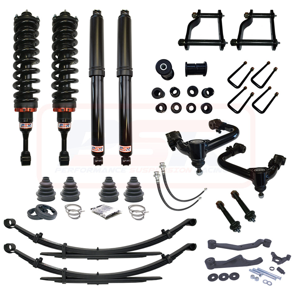 Toyota Hilux N80 PSR TTG 3" Lift Kit LONG TRAVEL DELUXE Standard Duty Front and Rear