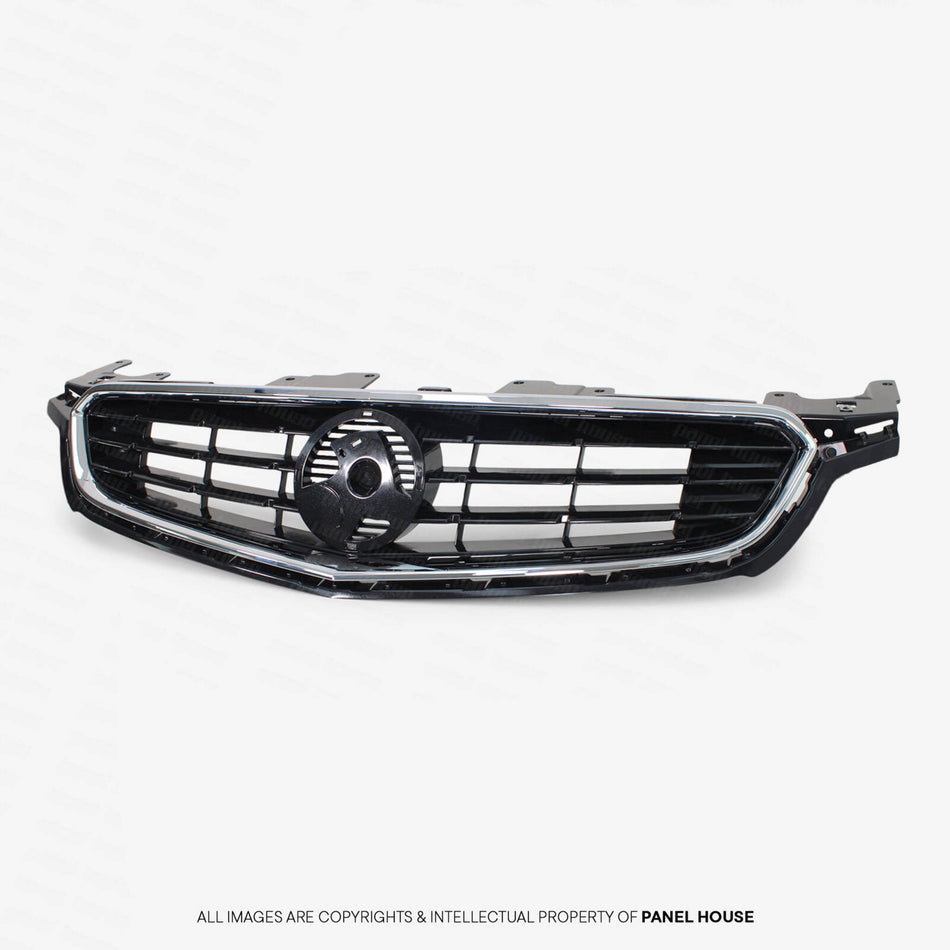 Upper Grill BLACK With Mould fits Holden Commodore VF Series 1 SS SSV SV6 2013 - 2015