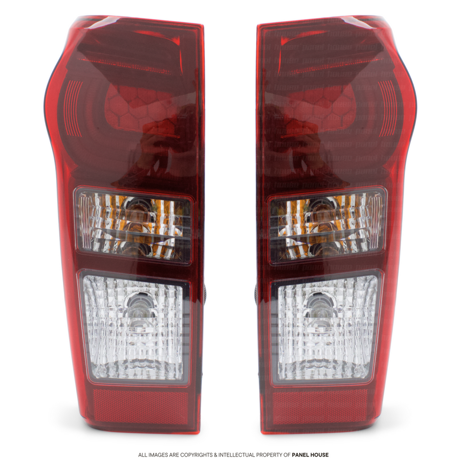 Tail Lights PAIR Tinted LED Type fits Isuzu DMAX 2014 - 2020 LS LS-U LS-M