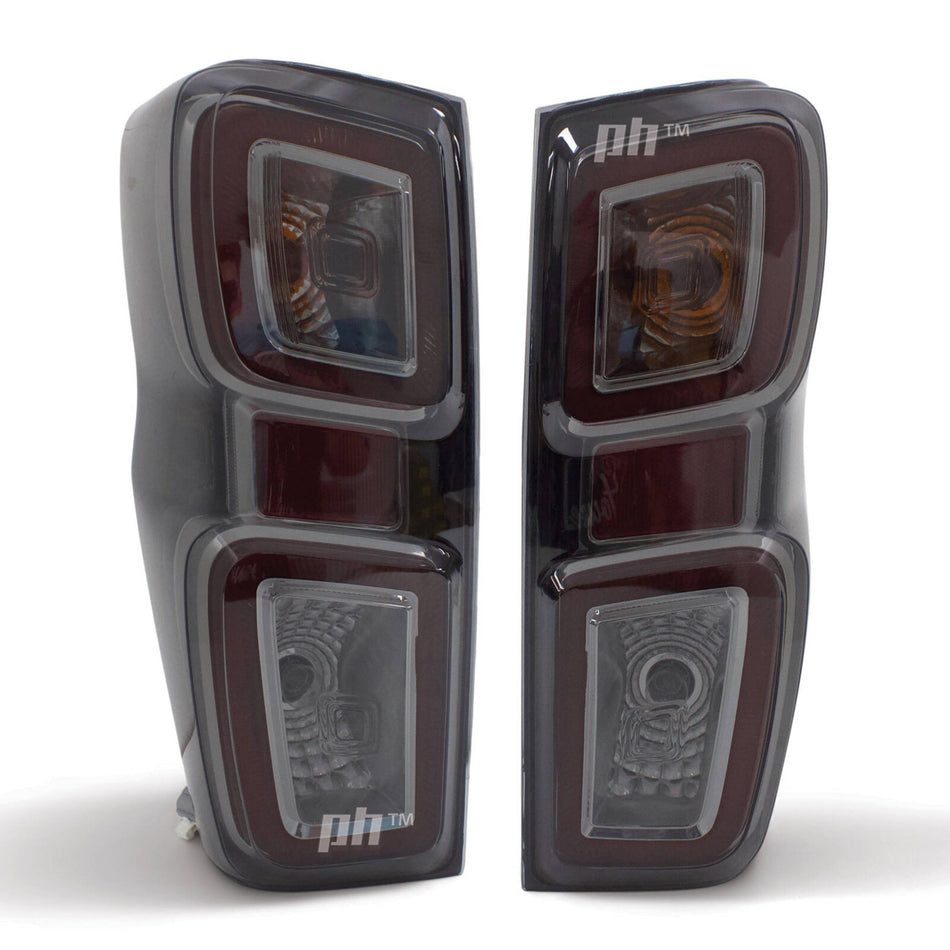 Tail Lights PAIR LED Smoked Fits Isuzu DMAX RG 2020 - 2024