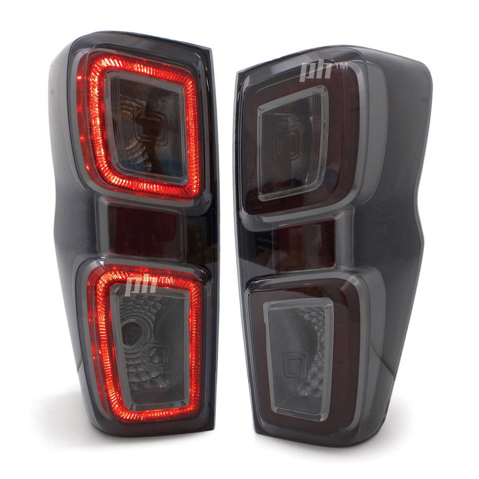 Tail Lights PAIR LED Smoked Fits Isuzu DMAX RG 2020 - 2024