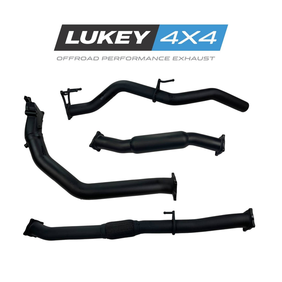 Lukey 4x4 Exhaust System for Nissan Navara D22 2.5 with Hotdog (11/2001 - 10/2015)