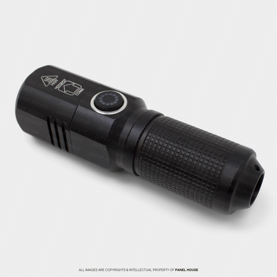 LED MICRO TORCH 1000LM SHORTY 10CM WITH BATTERY MINI KEYRING TORCH