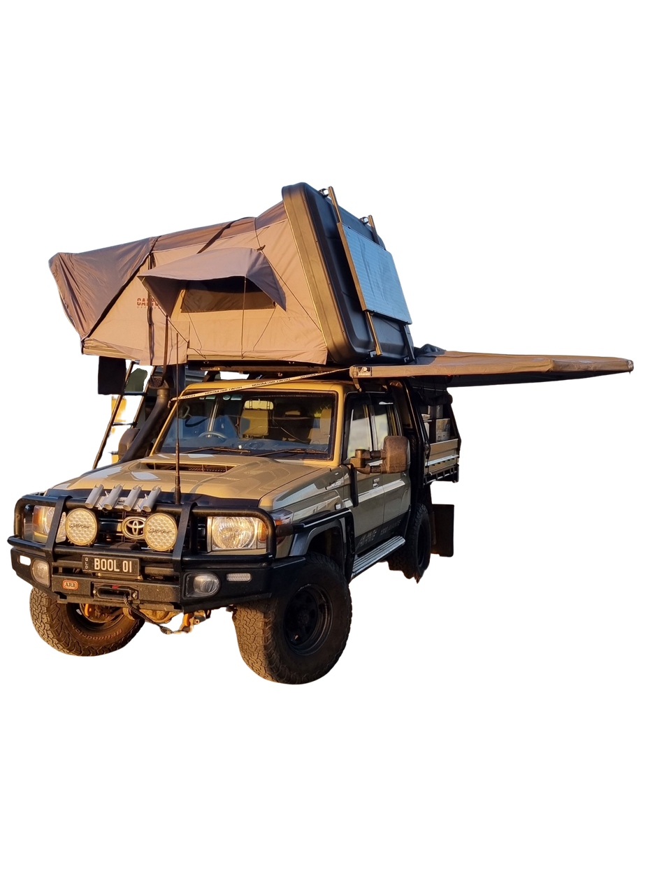Canyon Off-Road Aluminum 4 Person Roof Top Tent (2.1M Hard Aluminium Shell) (SKU: CAN-775-HA)