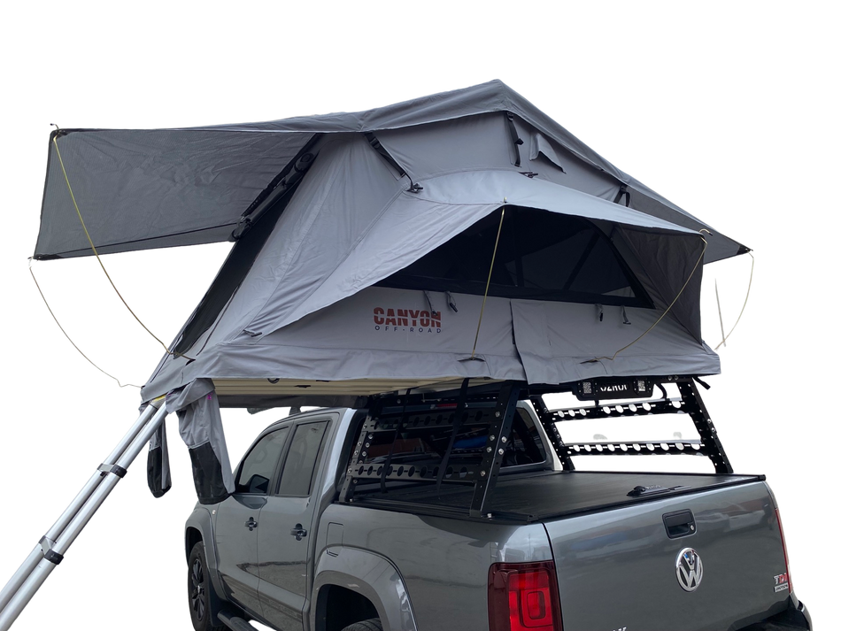 Rooftop Tent/ Tubrack/ Rollercover Camping Package - 2 Person Soft Shell Tent (PANORAMA Short Style)
