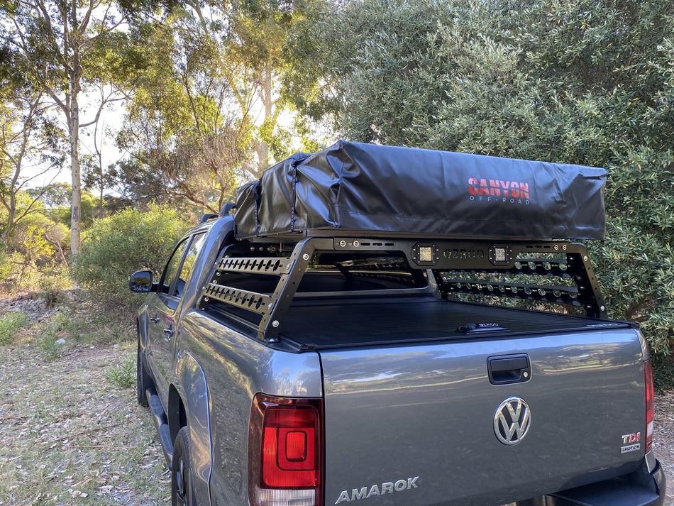 Rooftop Tent & Tub Rack Package - 2 Person Soft Shell Tent (Short Style)
