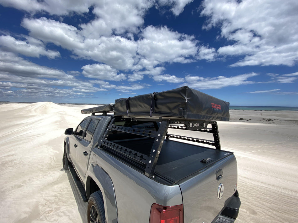 Rooftop Tent/ Tub Rack/ Rollercover Package - 2 Person Soft Shell Tent (LONG STYLE)