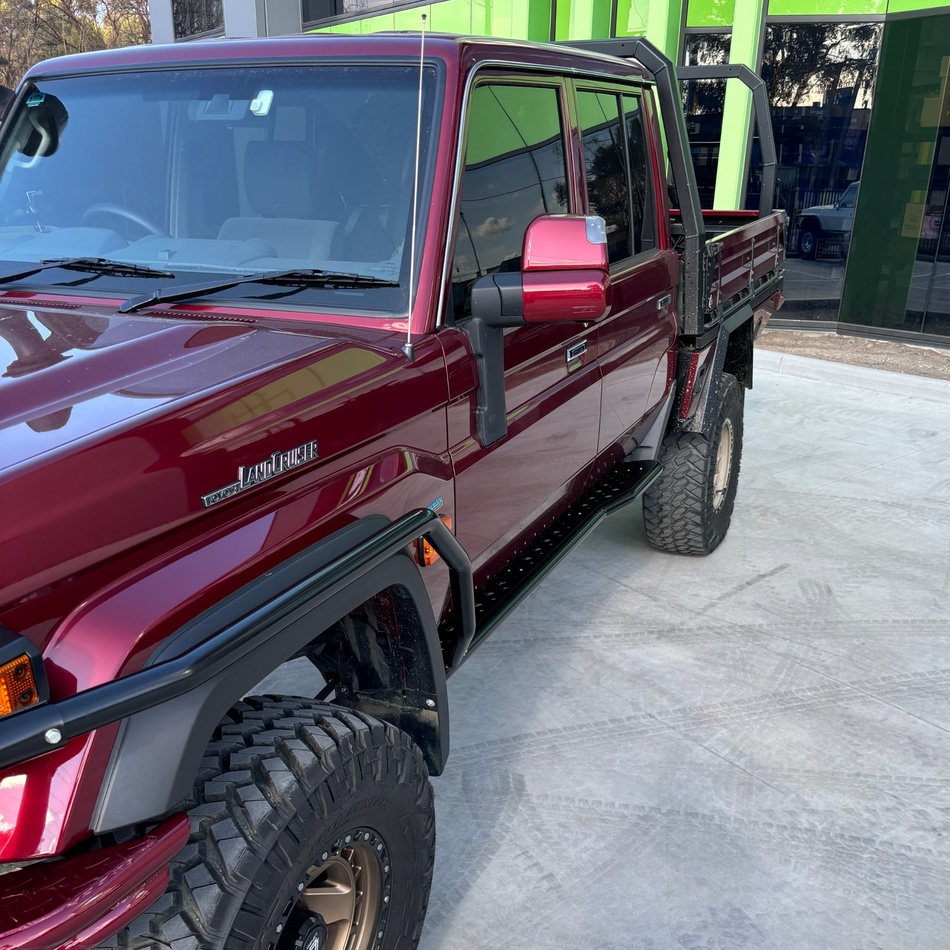 70 Series Facelift Dual Cab Sliders & Rails
