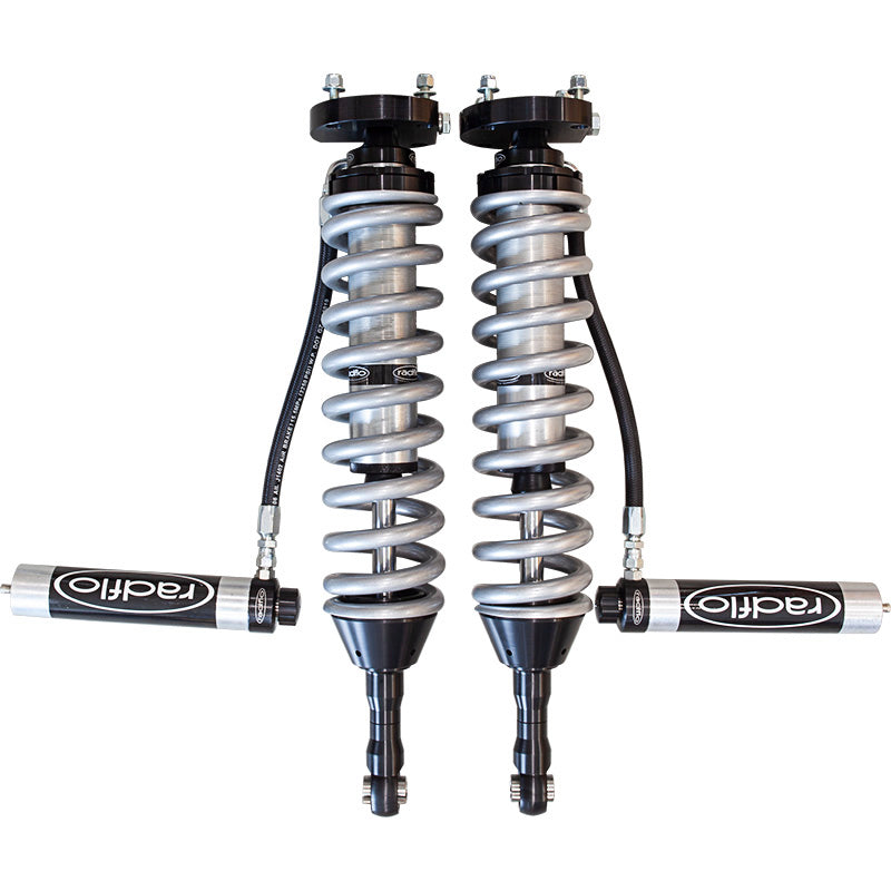 PHAT Bars RADFLO 2.5 Front Coilovers Remote Reservoir with Adjusters 0” – 3” - Hilux