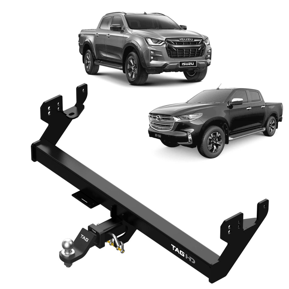 TAG Heavy Duty Towbar & Direct Fit Wiring for Mazda BT-50 & Isuzu D-MAX (07/2020 - on)