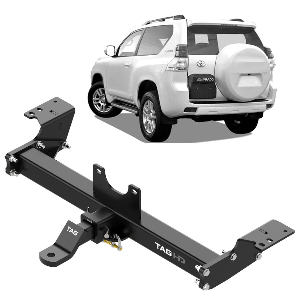 TAG Heavy Duty Towbar & Direct Fit Wiring Kit for Toyota Prado 150 Series (11/2009 - 06/2024)