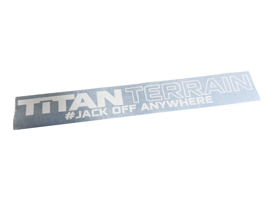 TITAN TERRAIN - LARGE WINDSHIELD STICKER (80cm)