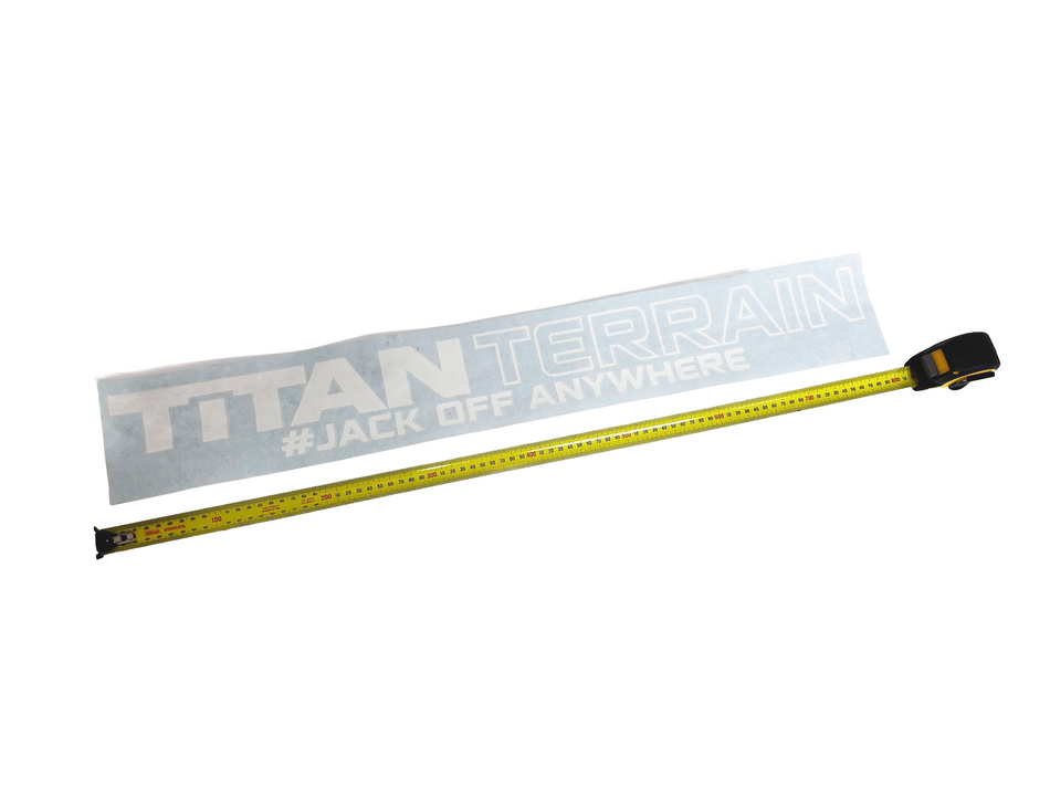 TITAN TERRAIN - LARGE WINDSHIELD STICKER (80cm)