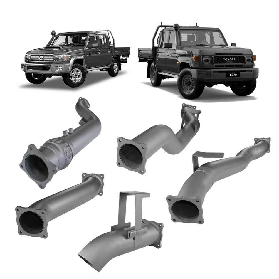 Redback Extreme Duty 4" Exhaust Turbo Back Kit for Toyota Landcruiser 79 Series (2016 - on)