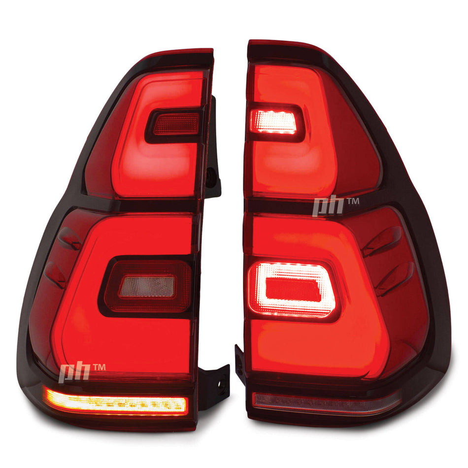 Upgrade Tail Lights Full LED PAIR fits Toyota Landcruiser Prado 120 Series 2002 - 2009