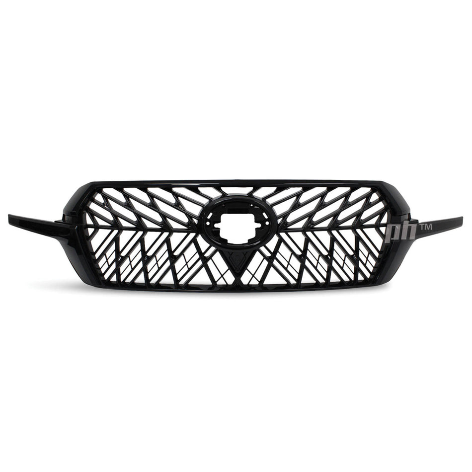 Grill Gloss BLACK Web Style Fits Toyota Landcruiser 200 Series 2015 - 2021