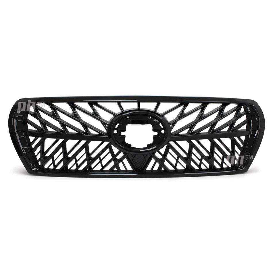Grill Gloss BLACK Web Style Fits Toyota Landcruiser 200 Series 2007 - 2015
