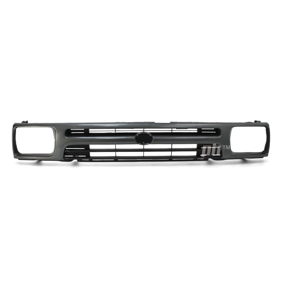 Grill 1 Piece Grey Twin Bar Style Fits Toyota Hilux 2WD Workmate 1989 - 1996
