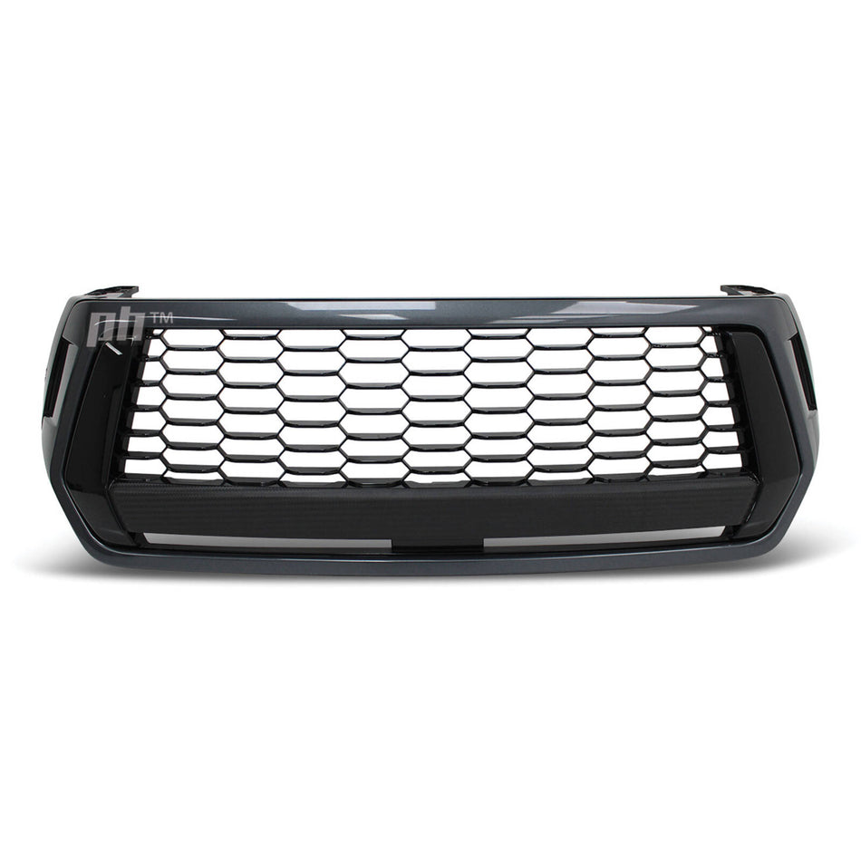 Grill Gloss Black & Grey Fits Toyota Hilux N80 SR SR5 Rogue 2018 - 05/2020