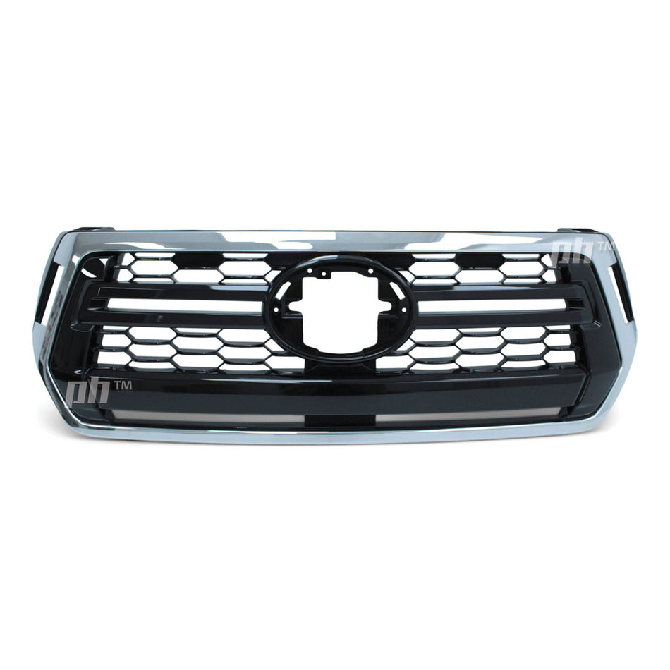 Grill Chrome & Black Fits Toyota Hilux N80 SR SR5 Rogue 2018 - 05/2020