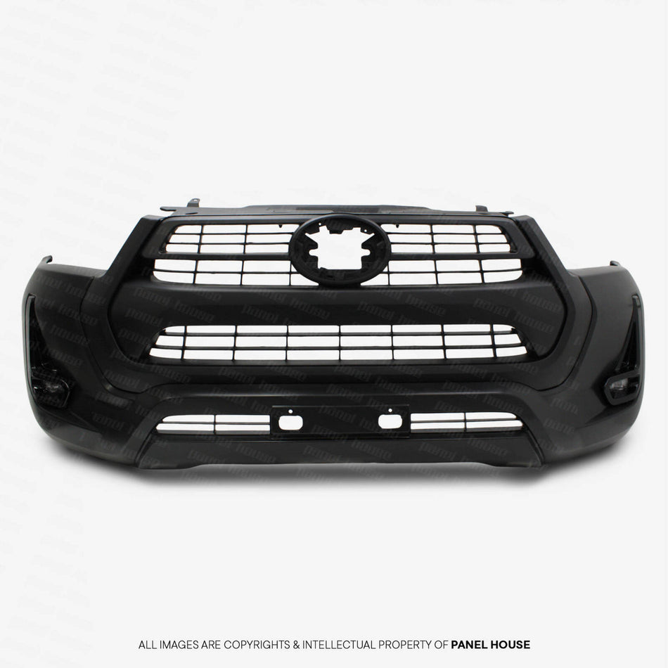 Black Edition Front Bumper Facelift Conversion Kit fits Toyota Hilux N80 2015 - 2020
