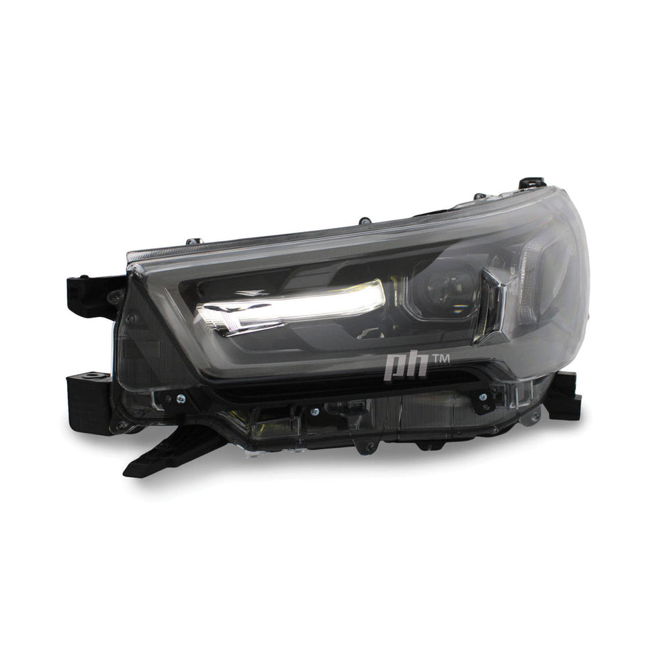 Headlight LEFT LED Dark Grey fits Toyota Hilux N80 Rogue Rugged TRD 06/2020 - 2024 LH
