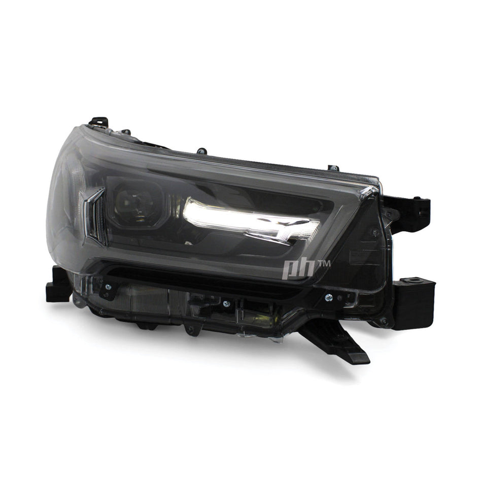 Headlight RIGHT LED Dark Grey fits Toyota Hilux N80 Rogue Rugged TRD 06/2020 - 2024 RH